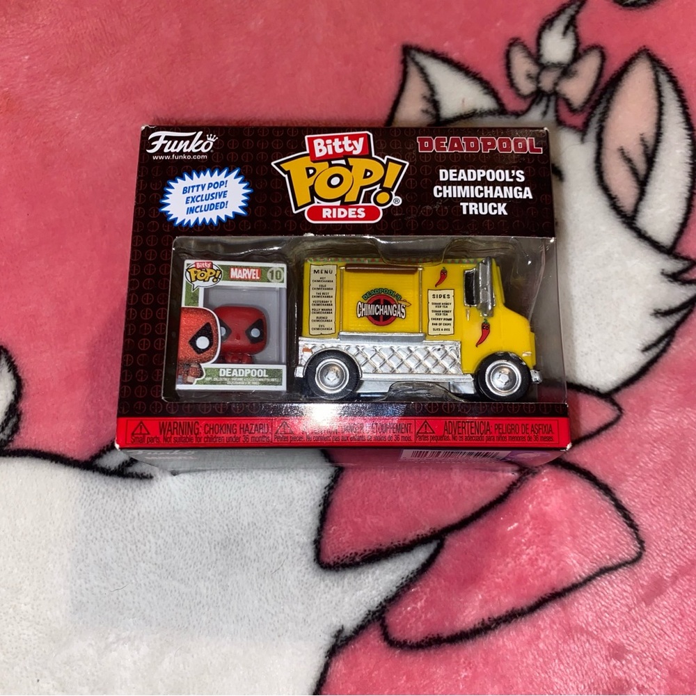Funko Bitty Pop! Deadpool Chimichanga Truck - Yellow and Red